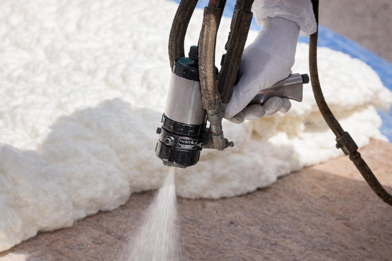 Spray foam insulation